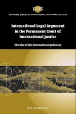 International Legal Argument in the Permanent Court of International Justice