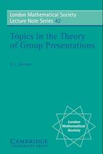 Topics in the Theory of Group Presentations