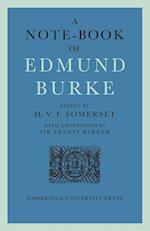 A Note-Book of Edmund Burke