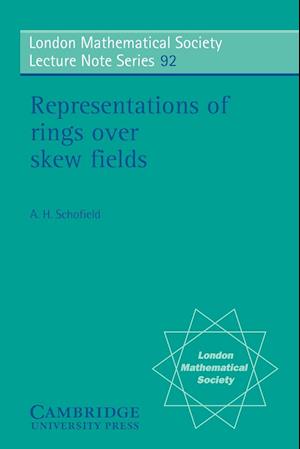 Representations of Rings over Skew Fields