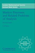 Markov Processes and Related Problems of Analysis