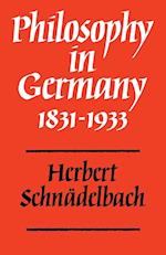 Philosophy in Germany 1831–1933