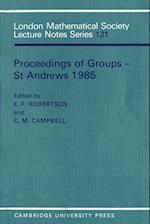Proceedings of Groups - St. Andrews 1985