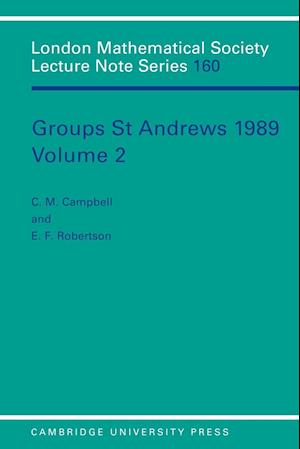 Groups St Andrews 1989: Volume 2