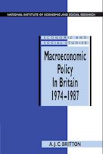 Macroeconomic Policy in Britain 1974–1987