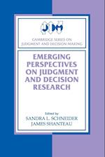 Emerging Perspectives on Judgment and Decision Research