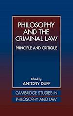 Philosophy and the Criminal Law