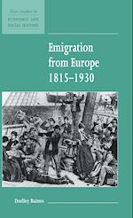 Emigration from Europe 1815-1930