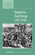 Emigration from Europe 1815-1930