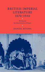 British Imperial Literature, 1870–1940