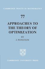 Approaches to the Theory of Optimization