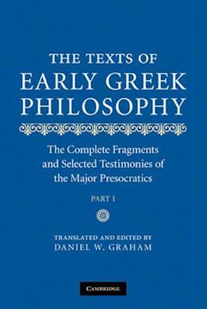The Texts of Early Greek Philosophy