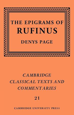 Rufinus: The Epigrams of Rufinus
