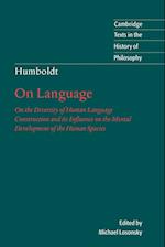 Humboldt: 'On Language'