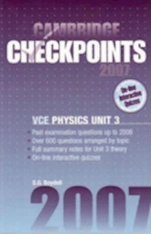 Cambridge Checkpoints Vce Physics Unit 3 2007