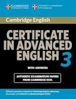 Cambridge Certificate in Advanced English 3 with Answers