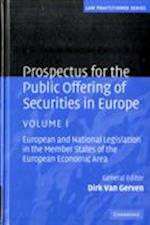 Prospectus for the Public Offering of Securities in Europe 2 Volume Hardback Set: Volume