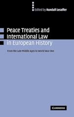Peace Treaties and International Law in European History