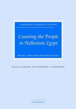 Counting the People in Hellenistic Egypt 2 Volume Hardback Set