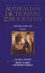 Australian Dictionary of Biography Volume 10