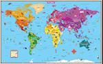 Rand McNally Kids' Illustrated World Wall Map - Folded