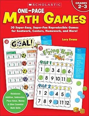 One-Page Math Games