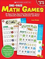 One-Page Math Games
