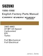 Suzuki Carry & Every 1990-1998 English Factory Parts Catalogue 