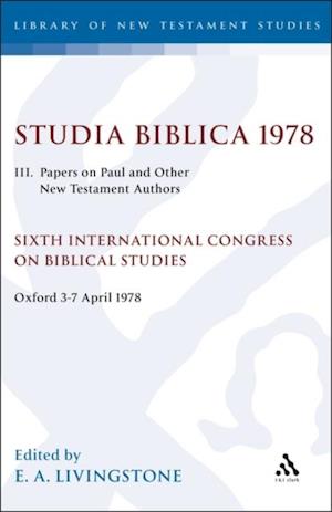 Studia Biblica 1978. III