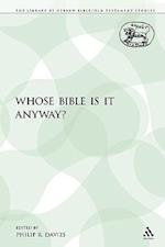 Whose Bible Is It Anyway?