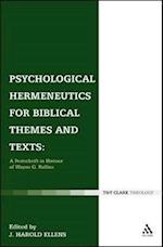 Psychological Hermeneutics for Biblical Themes and Texts