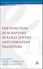 Function of Scripture in Early Jewish and Christian Tradition