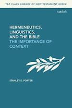 Hermeneutics, Linguistics, and the Bible