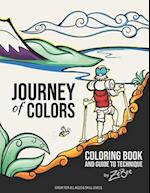 Journey of Colors: Coloring Book and Guide to Technique 