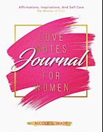 Love Notes Journal For Women of Faith