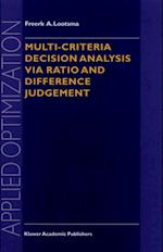 Multi-Criteria Decision Analysis via Ratio and Difference Judgement