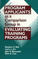 Program Applicants as a Comparison Group in Evaluating Training Programs