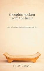 Thoughts Spoken from the Heart