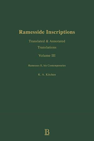 Ramesside Inscriptions, Ramesses II, His Contempories