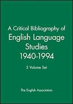 A Critical Bibliography of English Language Studies 1940-1994