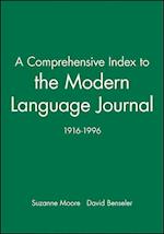 A Comprehensive Index to the Modern Language Journal (1916–1996)