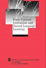 Form–Focused Instruction and Second Language Learning