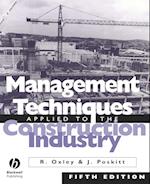 Management Techniques Applied to the Construction Industry