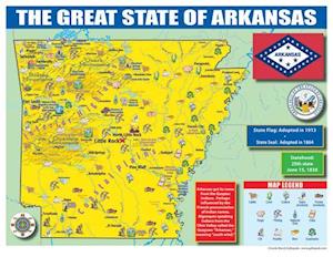 Arkansas State Map for Students - Pack of 30