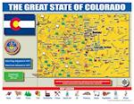 Colorado State Map for Students - Pack of 30