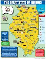 Illinois State Map for Students - Pack of 30