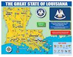 Louisiana State Map for Students - Pack of 30