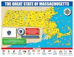 Massachusetts State Map for Students - Pack of 30