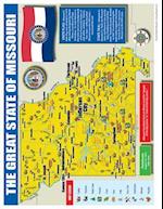 Missouri State Map for Students - Pack of 30