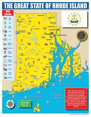 Rhode Island State Map for Students - Pack of 30